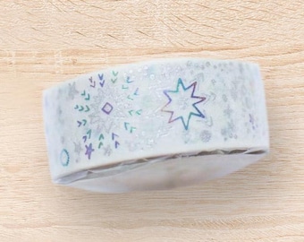 Shinzi Katoh stars rainbow & silver foil washi tape/masking tape/planner/journal/craft supply