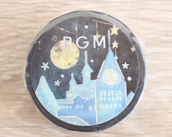 BGM Starlit Town washi tape/masking tape/planner/journal/craft supply