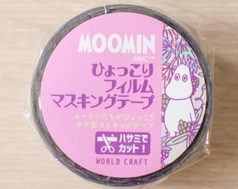 WORLD CRAFT Planner Stickers Moomin Film Clear Tape Flower PU Knickknacks/craft supply