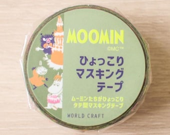 WORLD CRAFT Moomin Masking Tape Cake Green Knickknacks/craft supply