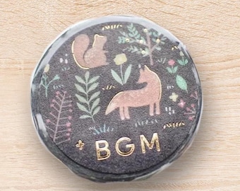 BGM Nordic Forest *Moon Night Forest Fox washi tape/masking tape/planner/journal/craft supply
