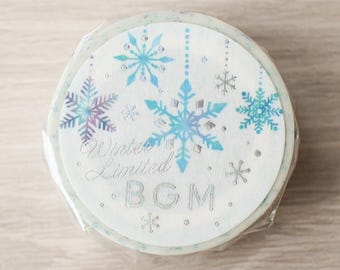 BGM Winter Limited - Snow Blossom washi tape/masking tape/planner/journal/craft supply
