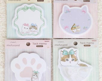 Mofusand Cat Sticky Memo Pad, Note Pad, planner supply, craft supply, stationery