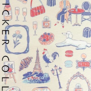 Midori a little story of France travel planner sticker, journal sticker, craft supplies