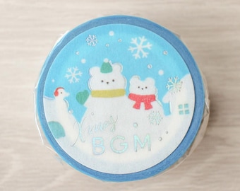 BGM X'mas Limited - All Kinds of Snowmen washi tape/masking tape/planner/journal/craft supply