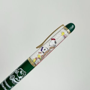 Floating Peanuts Snoopy Gel Pen Ballpoint Pen, craft supplies, stationery Dark Green (Cookies)