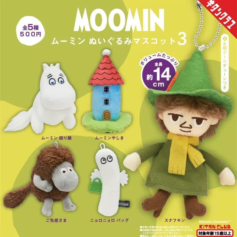 Moomin Characters Snufkin Plush Mascot Keychain - Etsy