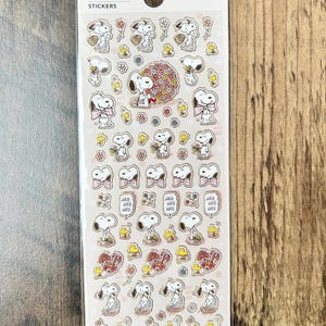 Japan Hallmark Peanuts Snoopy Foil Seal Stickers, Craft Supply, Planner ...
