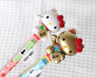 Hello Kitty Lucky Fortune Cat Gel Pen Ballpoint Pen, craft supplies, stationery