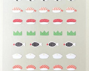 Suatelier Japanese food deco mini series planner sticker, journal sticker, craft supplies