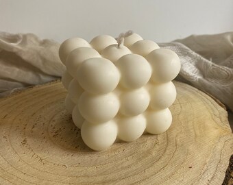 Bougies bulles en cire de soja | Bougies piliers | Bougie décorative | Coulées à la main | Décoration d'intérieur