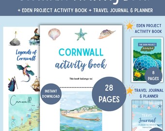 Cornwall Kids Activity Bundle: Travel Journal, Eden Project (Digital Download)