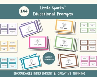 Printable Curiosity Cards: Little Sparks Educational Prompts for Home Learning (PDF Download)