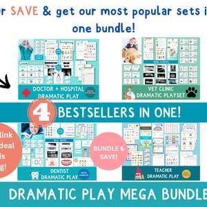 Veterinarian Dramatic Play Printable, Pretend Vet Clinic, Animal