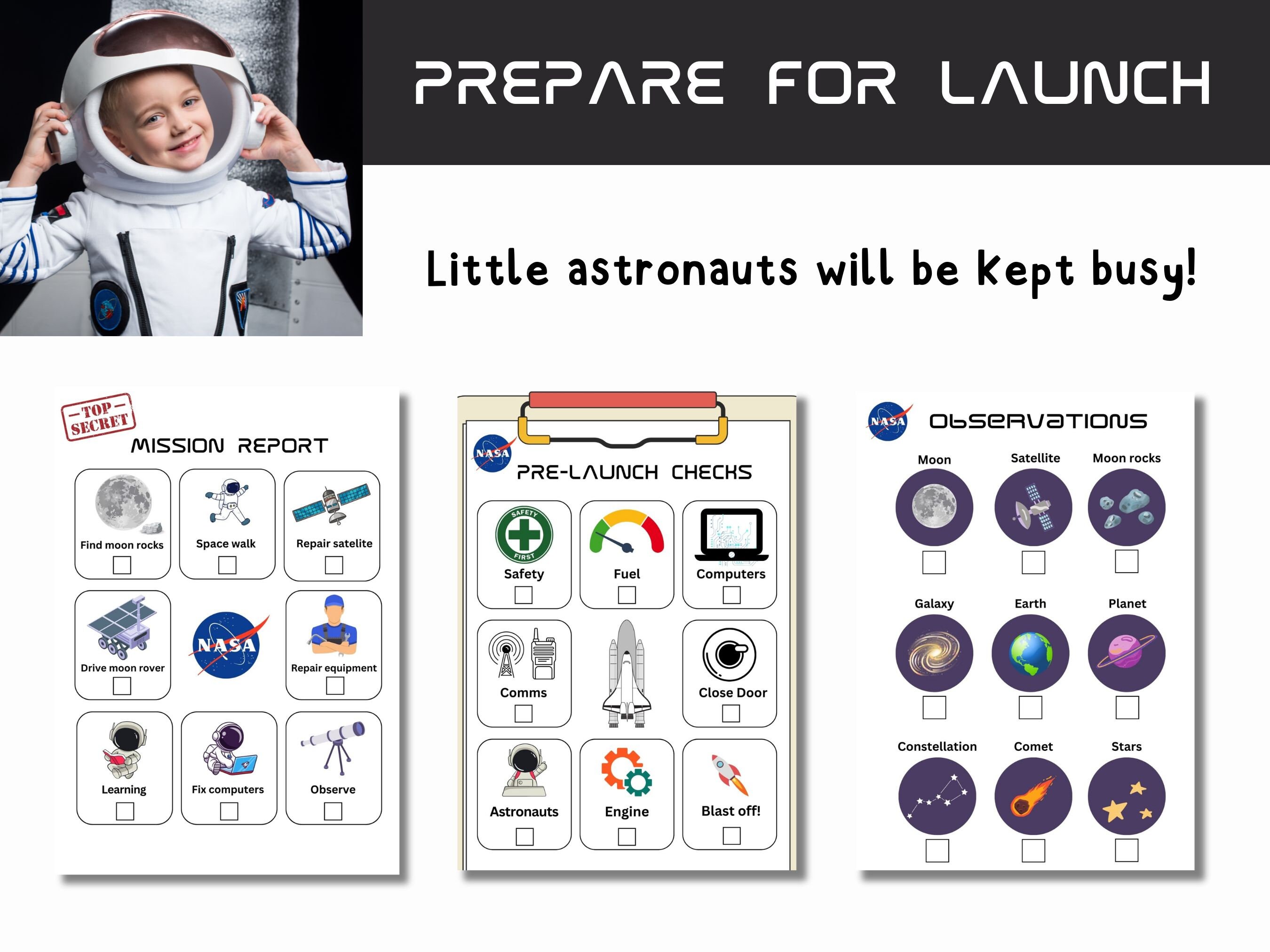 Space Dramatic Play Astronaut Space Station Pretend Play - Etsy