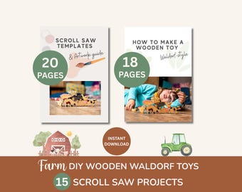 Waldorf Wooden Toy DIY Ebook: Scroll Saw Patterns & Painting Guide (Digital Download