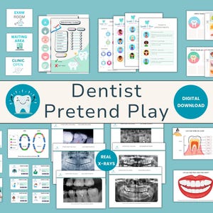 Dentist Clinic Dramatic Play Set: Pretend Play Learning (Digital Download)