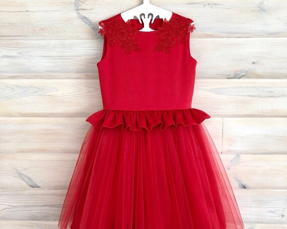 red tutu dress for juniors