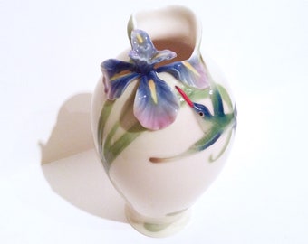 Franz Collection, Franz Porcelain, Franz Vase, Hummingbird Vase