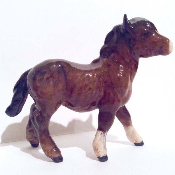 Doulton Shetland pony, Royal Doulton Shetland pony figurine, pony statue, pony figure, china horse, horse ornament