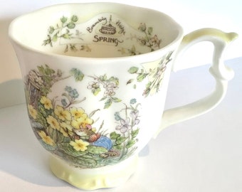 Brambly Hecke in voller Größe Frühlingsbecher, Royal Doulton Brambly Hecke Frühlingstasse, Brambly Heckenbecher, Bone China Maus Tasse