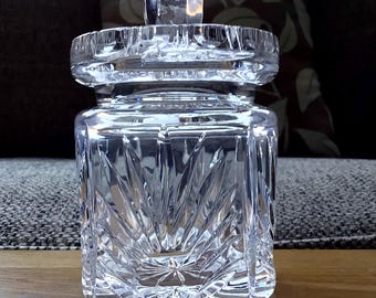 Kristallen jampot, glazen jampot met deksel, kristallen jampot, helderglazen jampot, kristallen jampot