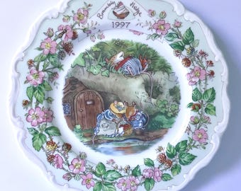 Royal Doulton Brambly Hedge 1996,1997,1998,1999 Year Plate - 1st