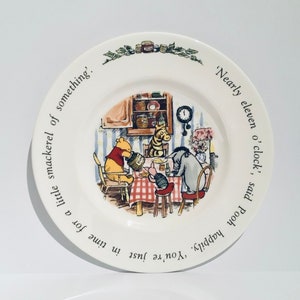 Winnie the Pooh plate, Royal Doulton Winnie the Pooh plate, Winnie the Pooh 8 inch plate, child's plate, Christening gift, baptism gift