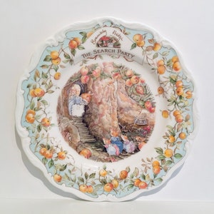 Brambly Hedge The Search Party plate, Royal Doulton Brambly Hedge 8 inch plate, Doulton bone china, Brambly Hedge Primrose collectors plate