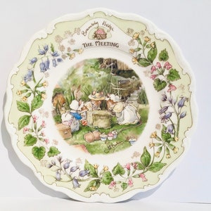 Brambly Hedge The Meeting プレート、Doulton Brambly Hedge 8 インチ