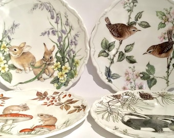 Brambly Hedge Four Seasons プレート 4 枚セット、Royal Doulton