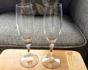 DIAMANTE Mirage Lot de 2 flûtes à champagne en cristal