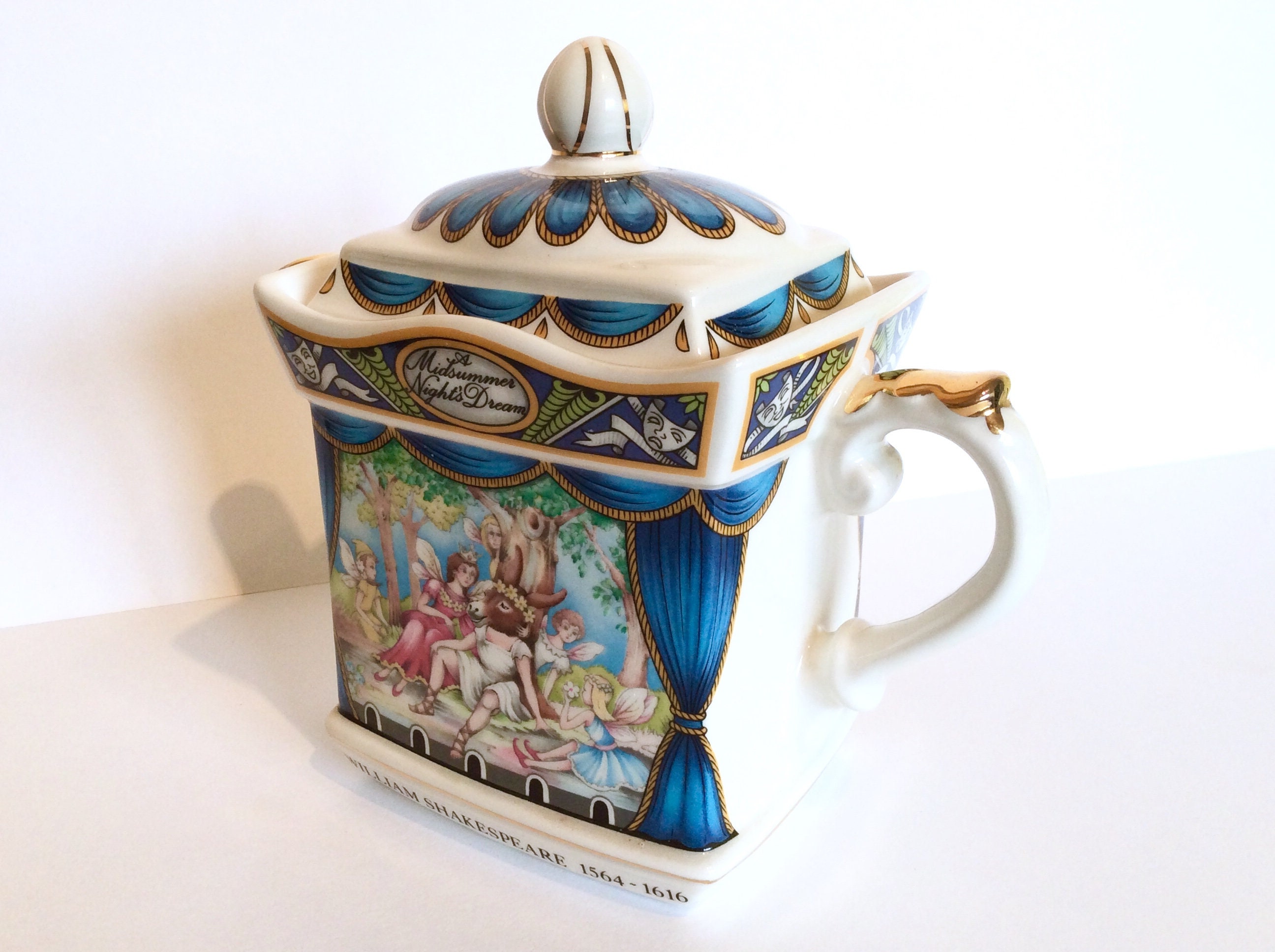Sadler Shakespeare Teapot Sadler Midsummer Nights Dream Etsy
