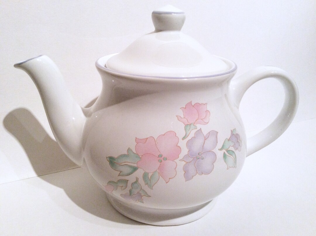 Sadler Romance Pink China Teapot Sadler Pink and White China Etsy