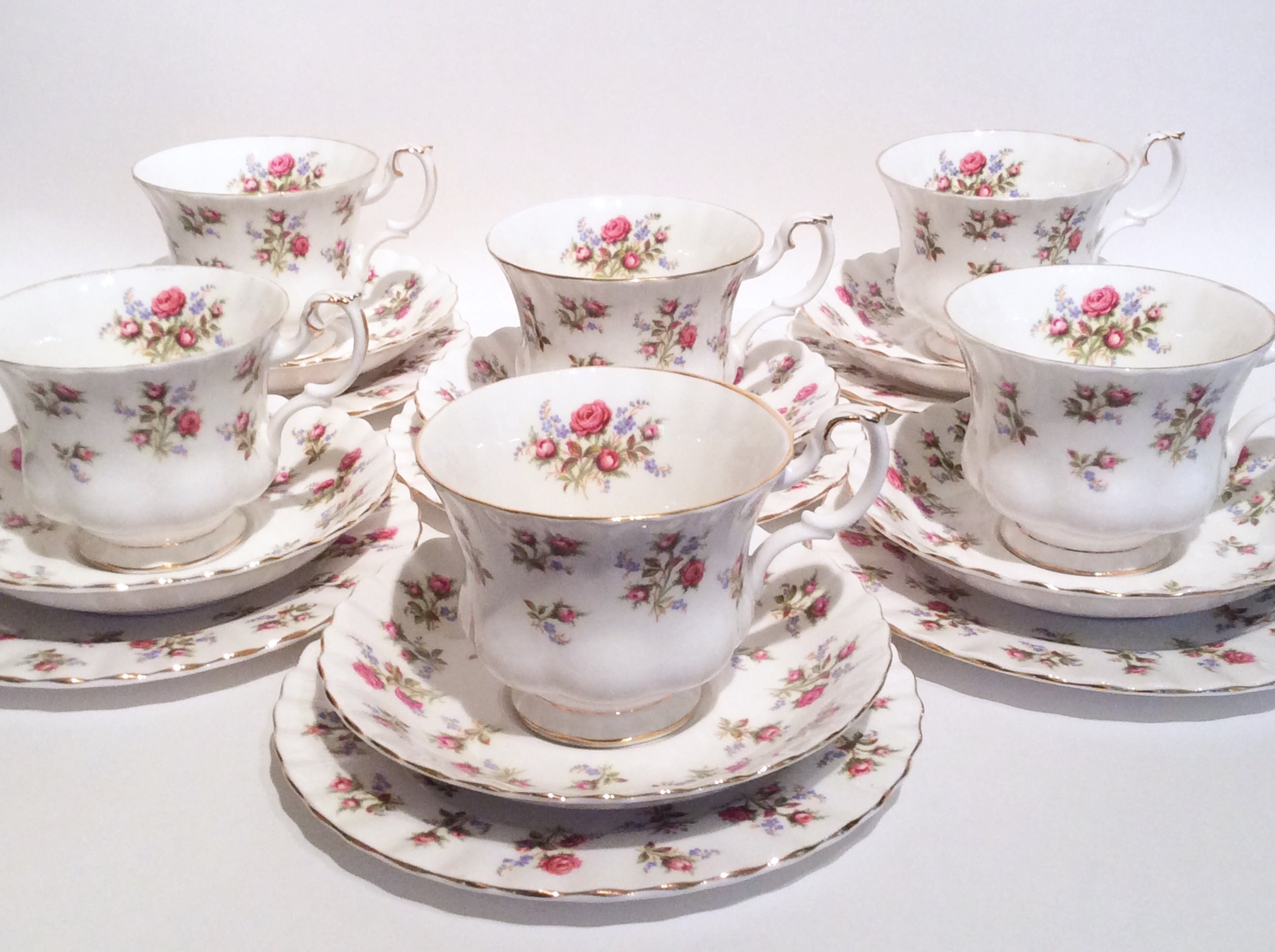 Royal Albert Winsome bone china trio floral bone china Etsy