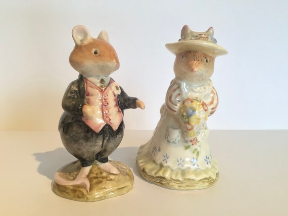 ダスティとポピー 新郎新婦 ウェディング フィギュリン ブランブリー