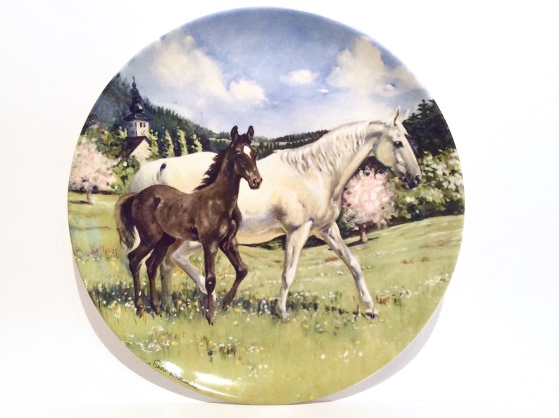 Spode china horse plate Bradford Exchange decorative plate Etsy