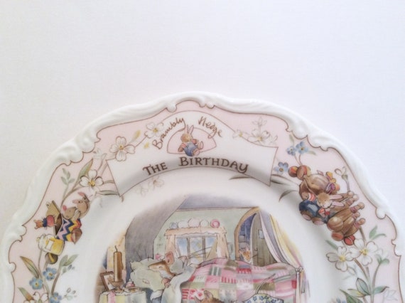 Brambly Hedge The Birthday プレート、Royal Doulton Brambly Hedge