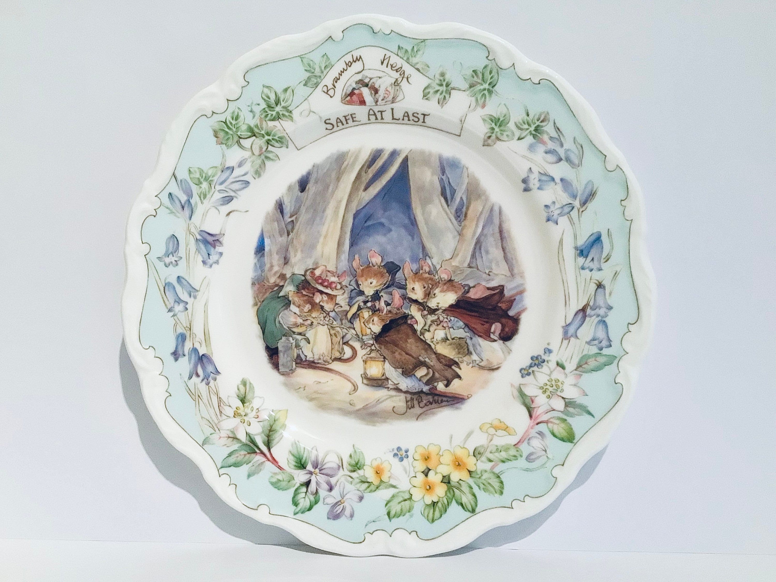 Brambly Hedge Safe at Last Plate, Royal Doulton Brambly Hedge 8 
