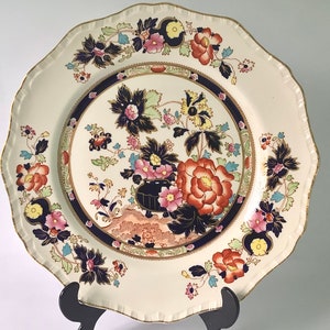 Mason’s Mandarin 10 inch cobalt blue display plate, Masons Ironstone decorative plate, Mason’s Mandarin china plate, Mandarin china