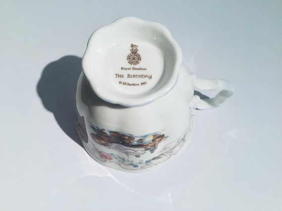 Brambly Hedge Full Size Birthday Cup and Saucer, Royal Doulton