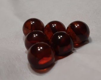 Genuine Baltic Amber Beads, 10 mm, Round, Loose, Drilled, Polished, Cherry, Red, Natural, Top quality, Natural, Gems, Made in Poland