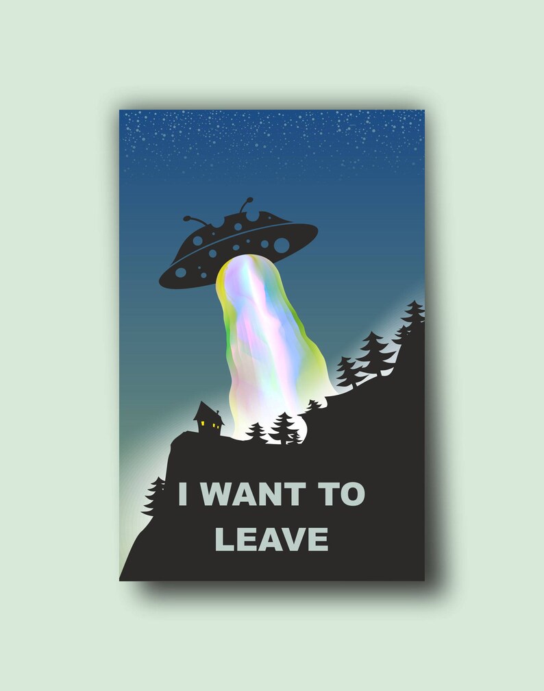 Vector X Files Style Poster Etsy