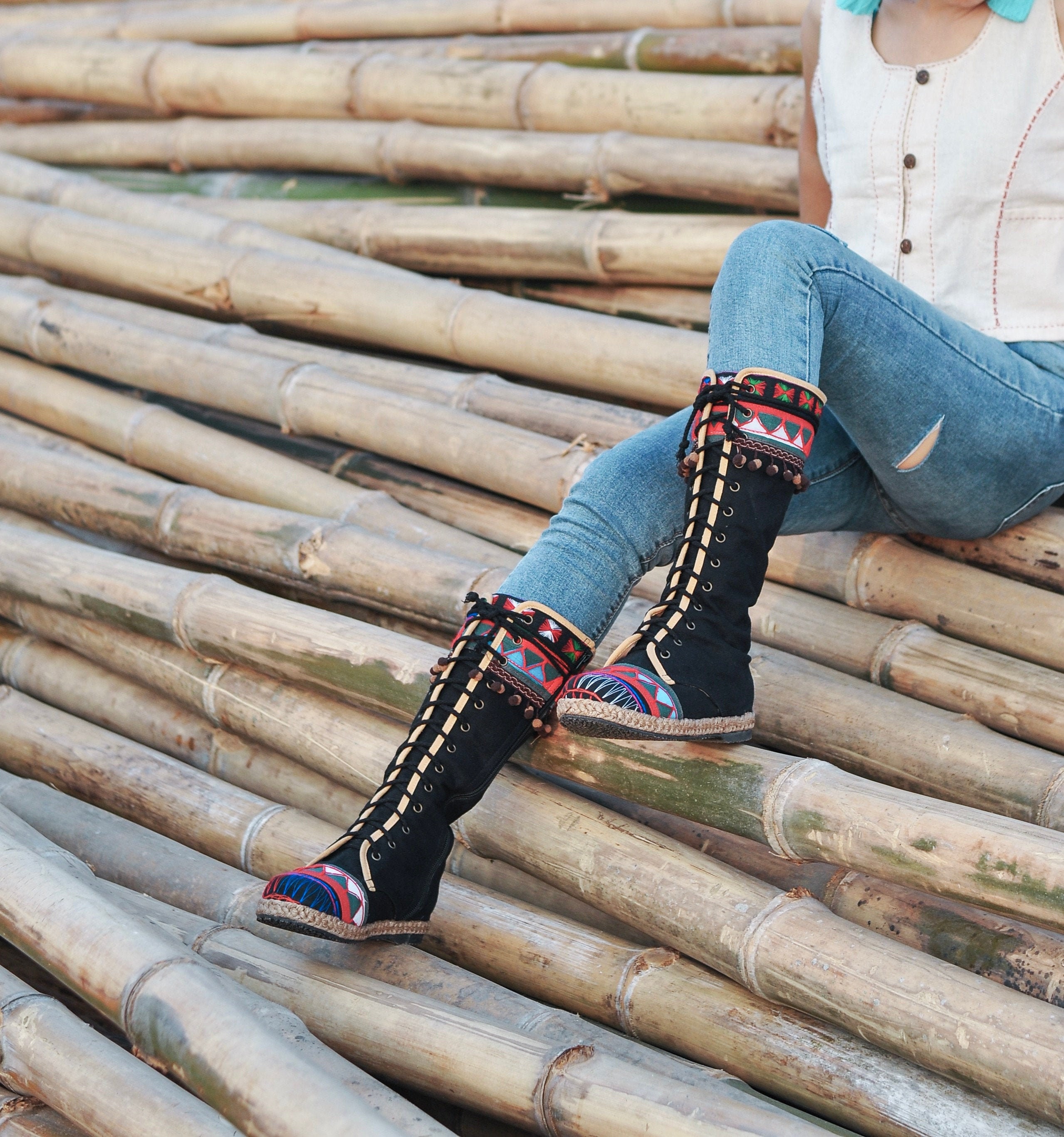 ladies boho boots