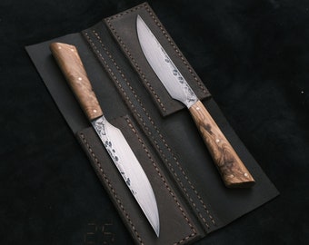 Double steak knife set