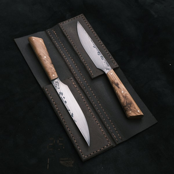 Double steak knife set