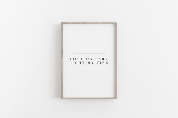 The Doors Print Jim Morrison Quote Girl Interior The Etsy