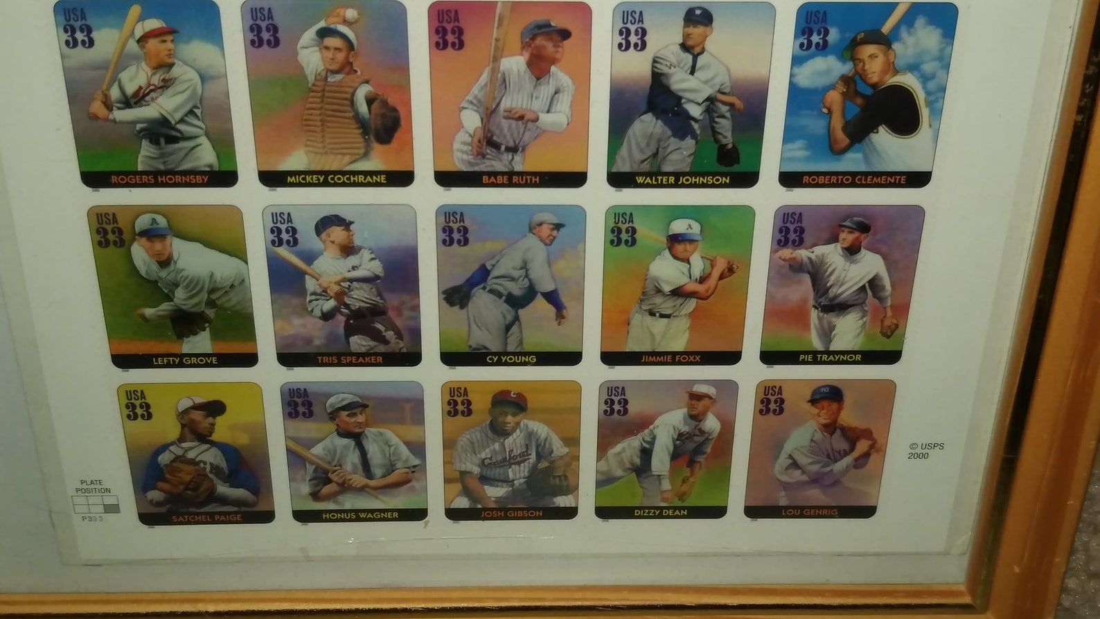 Stamps Legends of Baseball USPS Official Stamps 2000 framed Etsy