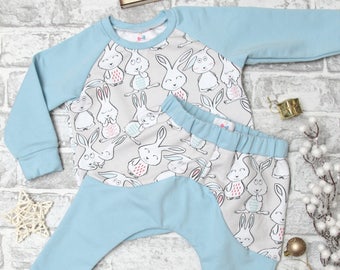 12-18 size Bunny Love Raglan sweatshirt ,harem pants