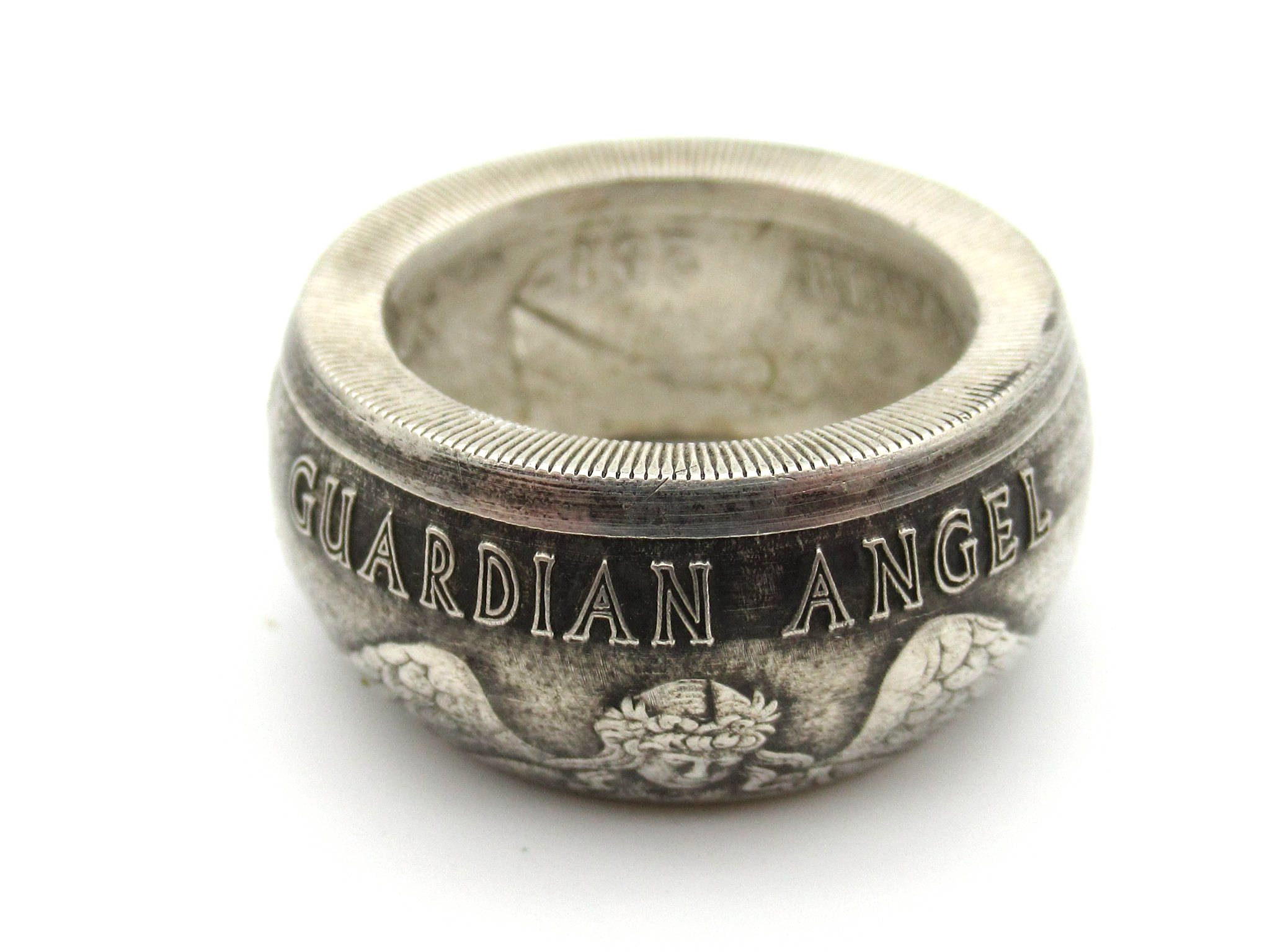 Pure Silver Guardian Angel (can be engraved)